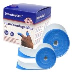 Bendaggio coesivo Detectaplast - per HACCP - 6 x 450 cm - blu - PVS