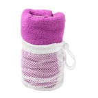 Asciugamano multisport - microfibra - 70 x 120 cm - fuxia
