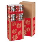 Rotolo carta regalo natale - 2 x 0,70 m - fantasie assortite - Sadoch