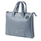 Borsa espandibile Gate Trended - con manici - 41 x 30 x 7 cm - ecopelle - azzurro - InTempo