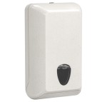Dispenser per carta igienica interfogliata Woodplastic - piegati a V e Z - 300 x 132 x 170 mm - 550/450 fogli - bianco - Mar Plast