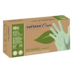 Guanti in nitrile bio - tg M - verde pastello - Reflexx - conf. 100 pezzi