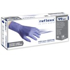 Guanti in nitrile ultra resist R99 - manichetta lunga -  tg L - Reflexx - conf. 50 pezzi