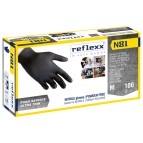 Guanti in nitrile N81 - tg XL - nero - Reflexx - conf. 100 pezzi