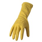 Coppia di guanti in lattice felpato R90 - tg M - giallo - Reflexx