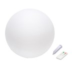 Palla led RGB Solar Nova XL - a ricarica solare - diametro 30 cm - bianco - Velamp