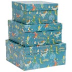 Set scatole regalo medi - dimensioni assortite - fantasia Peter Pan - Kartos - conf. 3 pezzi