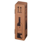 Scatola Wine Pack - per 1 bottiglia - 10,5 x 10,5 x 42 cm - Bong Packaging - conf. 20 pezzi
