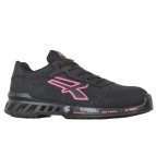 Calzatura di sicurezza Michelle - S1P SRC ESD RedLeve - numero 39 - nero/rosa - U-Power