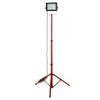 Proiettore da cantiere Waingro - con treppiede, cavo 3 m e griglia - 50 W - rosso - Velamp