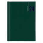 Agenda settimanale 2025 - copertina in carta imbottita - 17 x 24 cm - verde
