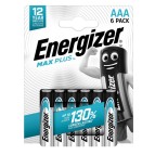 Pile Alcaline AAA Max Plus - 1,5 V - Energizer - blister 6 pezzi
