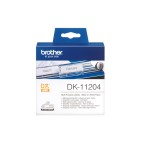 Brother - Rotolo 400 Etichette 17 x 54 mm - Nero/Bianco - DK-11204