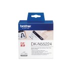 Brother - Nastro non adesivo - Nero/Bianco - 54mm x 30,48mt - DKN55224