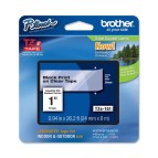 Brother - Nastro - Nero/Trasparente -TZE151 - 24mm x 8mt