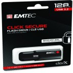 Emtec - Memoria USB B120 ClickSecure - ECMMD128GB123 - 128 GB