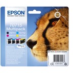 Epson - Multipack Cartuccia ink - C/M/Y/K - T0715 - C13T07154012 - C/M/Y 5,5ml - K 7,4ml