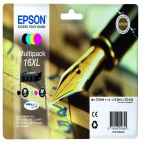 Epson - Multipack Cartuccia ink - 16XL - C/M/Y/K - C13T16364012 - C/M/Y 6,5ml cad - K 12,9ml
