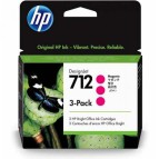 Hp - Conf. 3 Cartucce - 712 - Magenta - 3ED78A - 29 ml cad