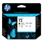 Hp - Testina di stampa - 72 - Nero opaco / Giallo - C9384A - 69 pag