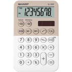 Sharp - Calcolatrice tascabile EL 760R - 8 cifre - beige/bianco - EL760RBLA