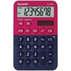 Calcolatrice tascabile EL 760R - 8 cifre - rosso/blu - Sharp - EL760RBRB