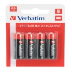 Verbatim - Scatola 4 Pile alkaline stilo AA - 49921