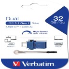 Verbatim - Memoria USB 3.0 Store 'N' Go Dual Drive - USB-A / USB-C - 32 GB - 49966