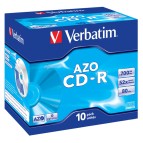Verbatim - Scatola 10 CD-R DataLife Plus - Jewel Case - 1X-52X - serigrafata crystal - 43327 - 700MB